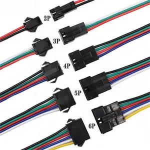 Arnés de cables personalizado de alta calidad con conector JST SM de <span class=keywords><strong>2</strong></span>,5mm de paso de <span class=keywords><strong>2</strong></span> pines para un cableado seguro y estable - Product Image 1