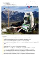 Estación Total Láser FOIF RTS342N sin Prisma, Equipo de Topografía Android, Clasificación IP67, Precisión de 2'', Alcance sin Reflector de 1000m, 30x