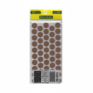 BROWN 20mm Self Adhesive Nonwoven Felt Round Shape Furniture Feet <b>Protectors</b> - Product Image 3