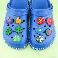 Aksesoris Sepatu PVC Motif Bunga Warna-warni, Hiasan Sepatu DIY Grosir, Aksesoris Sepatu Daisy Sunflower untuk Clogs Sandal, Hadiah