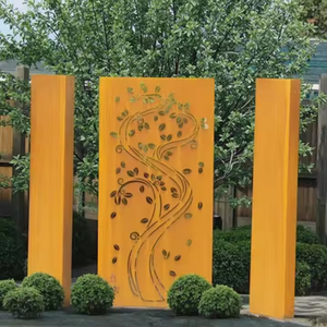Paneles Decorativos de Acero Corten para Exteriores, Cortados con Láser, Valla de Seguridad para Jardín, Adorno de Pared, Pantalla Metálica Personalizable - Product Image 3