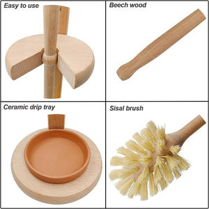 Private Label Biodegradable Cleaning <strong>Brushes</strong> <strong>Wooden</strong> Sisal Fiber <strong>Toilet</strong> <strong>Brush</strong> Sustainable Cleaning <strong>Brushes</strong> - Product Image 3