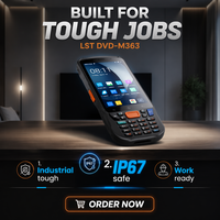Escáner de Código de Barras 1D/2D Portátil y Resistente CT48C, Clasificación IP67, Pantalla Táctil de 4 Pulgadas, Android 12, WiFi/BT5.0, Batería de 5000 mAh, Cámara de 13MP