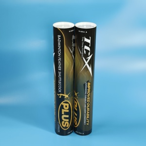 Pluma de bádminton <span class=keywords><strong>TCX</strong></span> PLUS de primera calidad con plumas de ganso y corcho natural, nuevo modelo de pluma de bádminton <span class=keywords><strong>TCX</strong></span> - Product Image 5