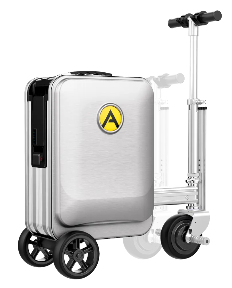 Airwheel - Mala de viagem com rodas para embarque, mochila de viagem de fim de semana, bolsa de bagagem SE3S em couro