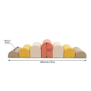 Bloques de escalada suaves Eva para niños, equipo de entrenamiento de integración sensorial, juego de interior para niños de 4 a 6 años - Product Image 4
