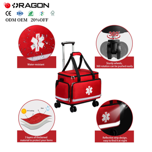 Tùy chỉnh công suất lớn có thể tháo rời bền nhãn hiệu Viện trợ đầu tiên responder y tế Xe đẩy túi với bánh xe - Product Image 1