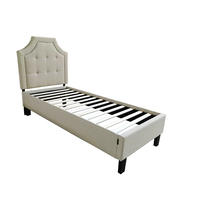 Lit de rangement écologique de haute qualité au design épuré, taille double, avec cadre en bois, mobilier de chambre pour hôtels en promotion
