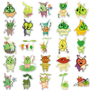 50 pièces décorations d'autocollant de jeu étanche de dessin animé de haute qualité la légende de <span class=keywords><strong>Zelda</strong></span> Korok autocollant - Product Image 3
