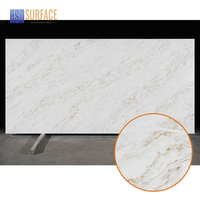 Dalle murale en pierre de quartz artificielle, aspect marbre, 2 mm, faite à la main, surface solide