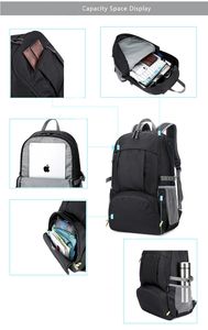 กระเป๋าเป้สะพายหลังแบบพับได้ น้ำหนักเบา สำหรับกีฬา แฟชั่นสั่งทำพิเศษ บุด้วยไนลอนกันน้ำ พร้อมซิปปิด - Product Image 4