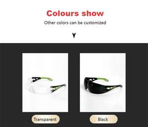 نظارات أمان للعمل متعددة الوظائف وعالية الجودة مضادة للضباب مقاومة للأتربة والرمال نظارات أمان للحام مضادة للرذاذ - Product Image 2