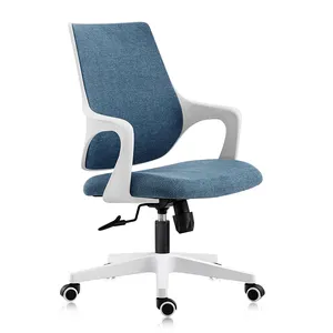 Sillas ergonómicas de malla giratorias para oficina y Casa, sillas de escritorio de plástico, ajustables, giratorias, modernas