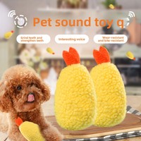 Gefrituurde Kip Pluche Piepende Speeltjes Bijtbestendig Kauwspeelgoed voor Katten Teddy Honden Verveling Verlichting Fabriek Groothandel Huisdier Speelgoed