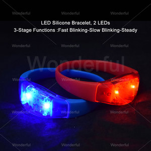 Bracelet LED avec logo personnalisé, taille ajustable, bracelets lumineux pour partie, danse, feu d'artifice, cadeaux, costumes, bonbons - Product Image 5