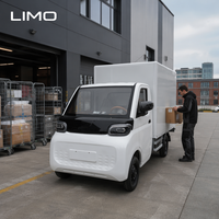 Nueva Furgoneta Eléctrica Mini de Carga con Caja Aislante de Dos Puertas, Vehículo Eléctrico de Reparto para Supermercados y Transporte Urgente