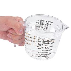 Juego de Tazas Medidoras de Plástico sin BPA con Boquilla, en Varios Tamaños: 5 oz, 10 oz, 20 oz, 32 oz, para Medir Líquidos - Product Image 2