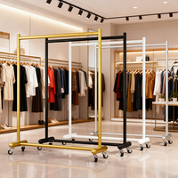 Présentoir de magasin de vêtements MR01 facile à installer Présentoir de vêtements pour femmes Présentoir de vêtements Supports amovibles en acier durable