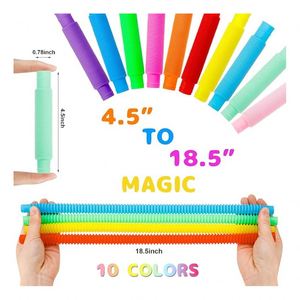 TOYSRUNNER Édition Limitée Été – Ensemble de Jouets Sensoriels Pop Tube Colorés Anti-Stress pour Enfants de 5 Ans et Plus, Idéal pour la Salle de Classe - Product Image 2