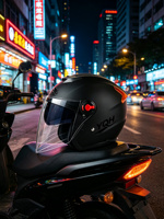 Casque de moto à double lentille quatre saisons, anti-buée, ventilé