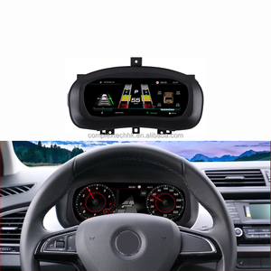 Tableau de bord numérique pour voiture Linux 10,25 pouces pour Volkswagen Skoda Fabia 2008-2014, compteur de vitesse, écran LCD - Product Image 1