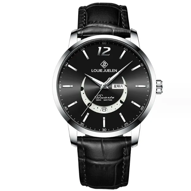BELUSHI 9284 bracelet en cuir montres à Quartz mains lumineuses sport étanche hommes horloge montre-bracelet