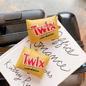 Offre Spéciale 3D Cartoon Twix Cookie Bar Design Étui pour écouteurs avec clip pour <span class=keywords><strong>Airpods</strong></span> <span class=keywords><strong>Pro</strong></span> Creative Snacks Style Cover pour <span class=keywords><strong>Airpods</strong></span> 1/2 - Product Image 1