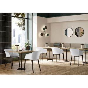 Tin đồn ghế cộng đồng vỏ nhựa cứng cáp-Chỗ ngồi hiện đại cố định cho không gian công cộng và hợp tác - Product Image 6