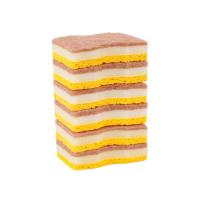 Éponge en pulpe de bois de coco naturelle à 3 couches 11x7x2cm, écologique, pour la vaisselle de cuisine