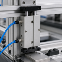 Cilindro Neumático Guiado de Doble Eje y Doble Varilla TN TDA, Origen Zhejiang, China, 1 Año de Garantía para Equipos de Automatización Industrial