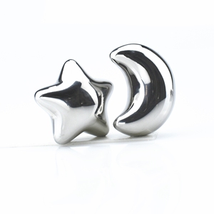 مصنع بيع بالجملة تبريد النبيذ على شكل نجمة صلب مقاوم للصدأ مبرد ويسكي صخور حجرية - Product Image 5