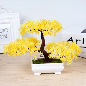 Pino Artificial en Maceta, Mini Bonsái Artificial de Plástico, Plantas Verdes, Árbol de Pino en Maceta para Decoración de Sala de Estar, Mesa, Hotel <span class=keywords><strong>y</strong></span> Jardín - Product Image 3