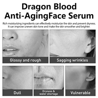 Serum Pencerah Kulit Produsen Label Pribadi Dragon Blood Pelembab Wajah Pengencang Penghilang Garis Halus Serum Pemutih