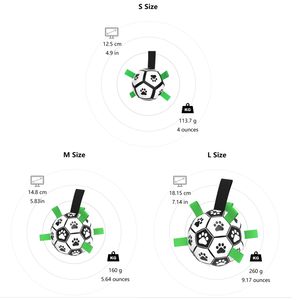 KINYU orijinal çevre dostu PU naylon köpek ücretsiz pompa ile futbol topu oyuncak interaktif futbol evcil hayvan malzemeleri sıcak ev hayvanı ürünü - Product Image 3