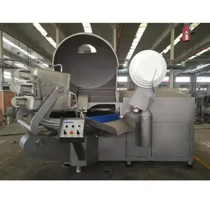 Silent frozen meat vacuum bowl cutter chopper and mixer machine 20l 40l 80l sausage commercial