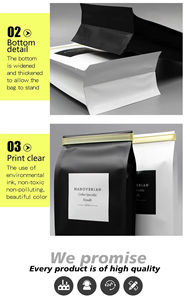 Bolsa de pie de papel de aluminio resellable impresa personalizada, bolsa de papel de aluminio a prueba de olores - Product Image 6