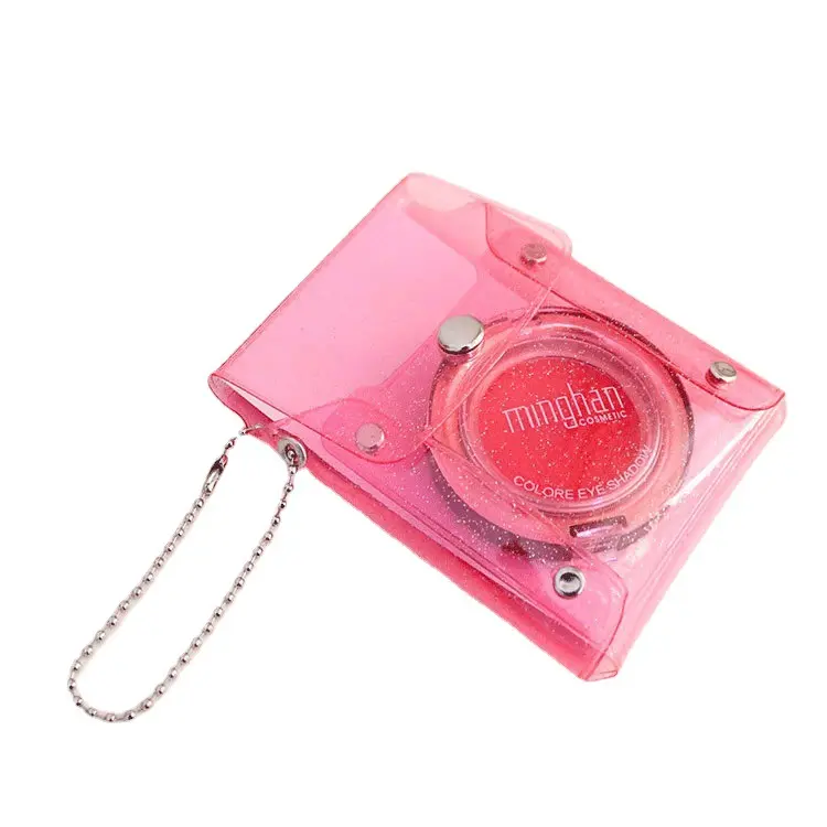 Kawaii Clear Glitter rossetto custodia impermeabile in Pvc porta carte di plastica Organizer simpatici accessori per borsa a portafoglio