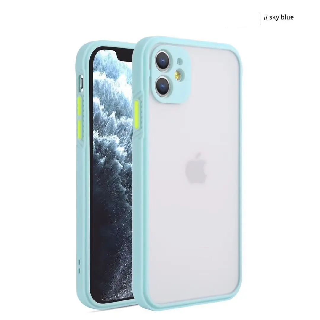 New arrivals frosted effect TPU+PC phone case protection for iphone 12 mini 5.4 Mobile phone shell for iPhone12 Pro 6.1 or max