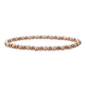 Nieuwe roestvrijstalen waterdichte damesarmband van hoge kwaliteit, 18K gouden bedel, glanzende kralen in gemengde kleuren, elastisch. - Product Image 2