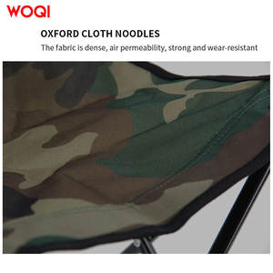 ชุดโต๊ะและเก้าอี้พับได้ Woqi สำหรับตั้งแคมป์ 4 ที่นั่ง พกพาสะดวกสำหรับปิกนิก บาร์บีคิว เฟอร์นิเจอร์กลางแจ้ง สีเขียวทหาร ทำจากไนลอน - Product Image 4