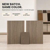 MDF mélaminé sans différence de couleur, lots stables, panneaux de fibres de bois à couleur uniforme pour projets hôteliers et d'appartements