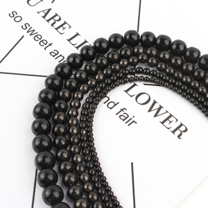 Wholesale Natural <strong>Black</strong> Hematite Stone <strong>Beads</strong> 3/4/6/8/10MM <strong>round</strong> Smooth for Jewelry Making DIY - Product Image 4