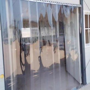 Rideau enroulable en <span class=keywords><strong>PVC</strong></span> imperméable à l'extérieur, à nervures/lisse, avec protection UV pour véranda, garage, devanture de magasin - Product Image 1