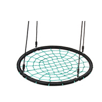 Chaise suspendue durable de 100cm pour nid d'oiseau de balançoire en maille pour enfants pour centre commercial scolaire en métal résistant à la rouille intérieur/extérieur