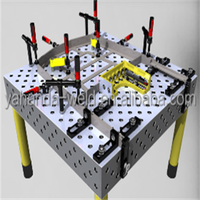 Table de travail mobile pour soudage 3D de charges lourdes, pour la fabrication par lots multi-stations