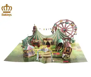 educational colorful house 3d foldable pop-up book word vocabulary flip and flap children fairy tale books