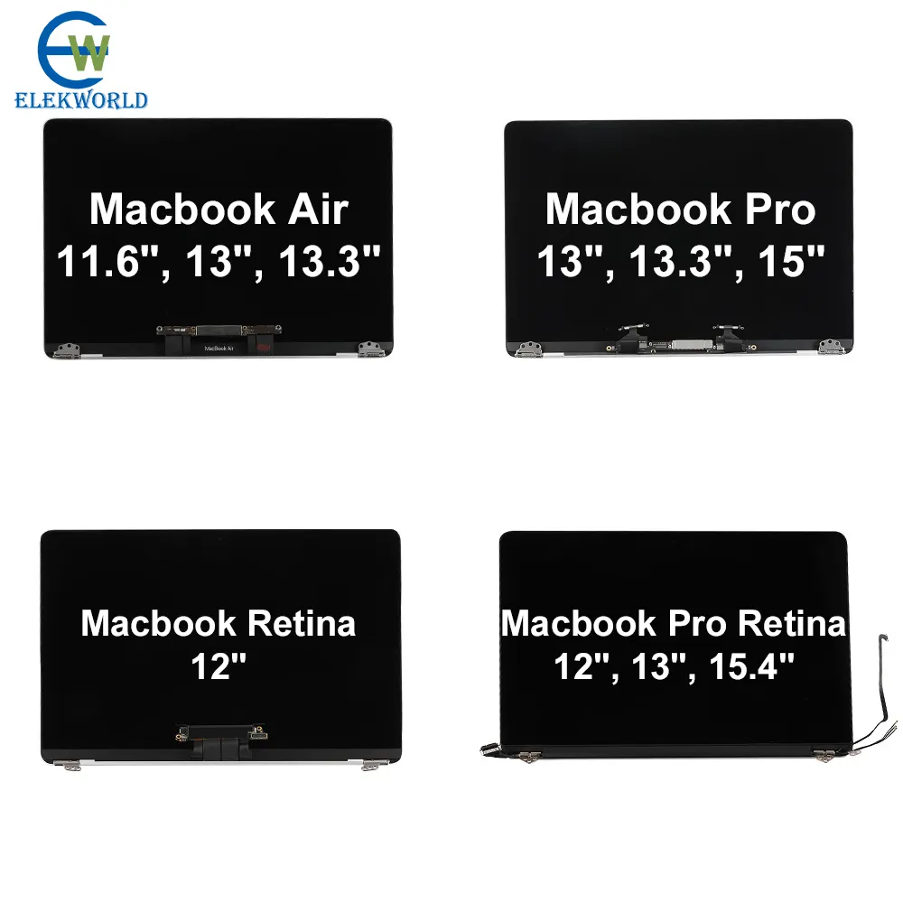 Tüm modeller lcd için macbook pro Air Retina 13.3 15.4 12 16 inç A1502 A1466 A1398 A1707 A1708 A2159 lcd ekran 2021 2013 2015