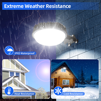 Lámpara de Pared Exterior LED Cilíndrica de 50W 7000LM IP65 Impermeable, Estilo Granero, Encendido/Apagado Automático, Aleación de Aluminio, Luz Diurna 5000K, Iluminación de Jardín