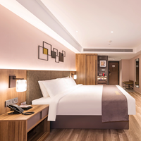 Offre Spéciale : Ensemble de Mobilier Complet Commercial Star, Lit Double Queen Size Personnalisé de Luxe, Ensemble de Mobilier de Chambre d'Hôtel Moderne en Bois