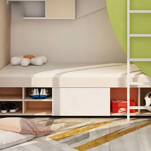 <span class=keywords><strong>Lit</strong></span> <span class=keywords><strong>superposé</strong></span> insonorisé personnalisable avec rideau d'intimité et échelle latérale, produit phare pour dortoir, hôtel, appartement, auberge - Product Image 2